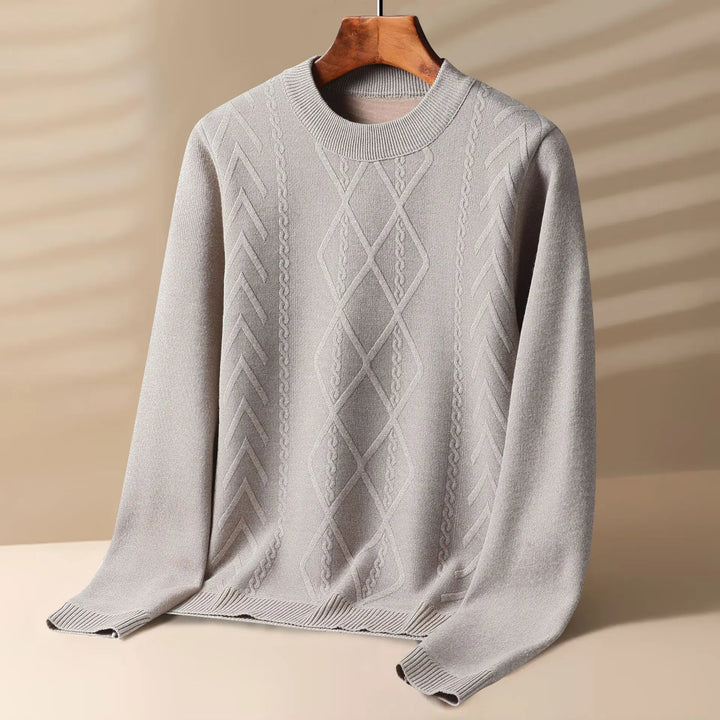 ANTON | MEN’S GEOMETRIC KNIT SWEATER