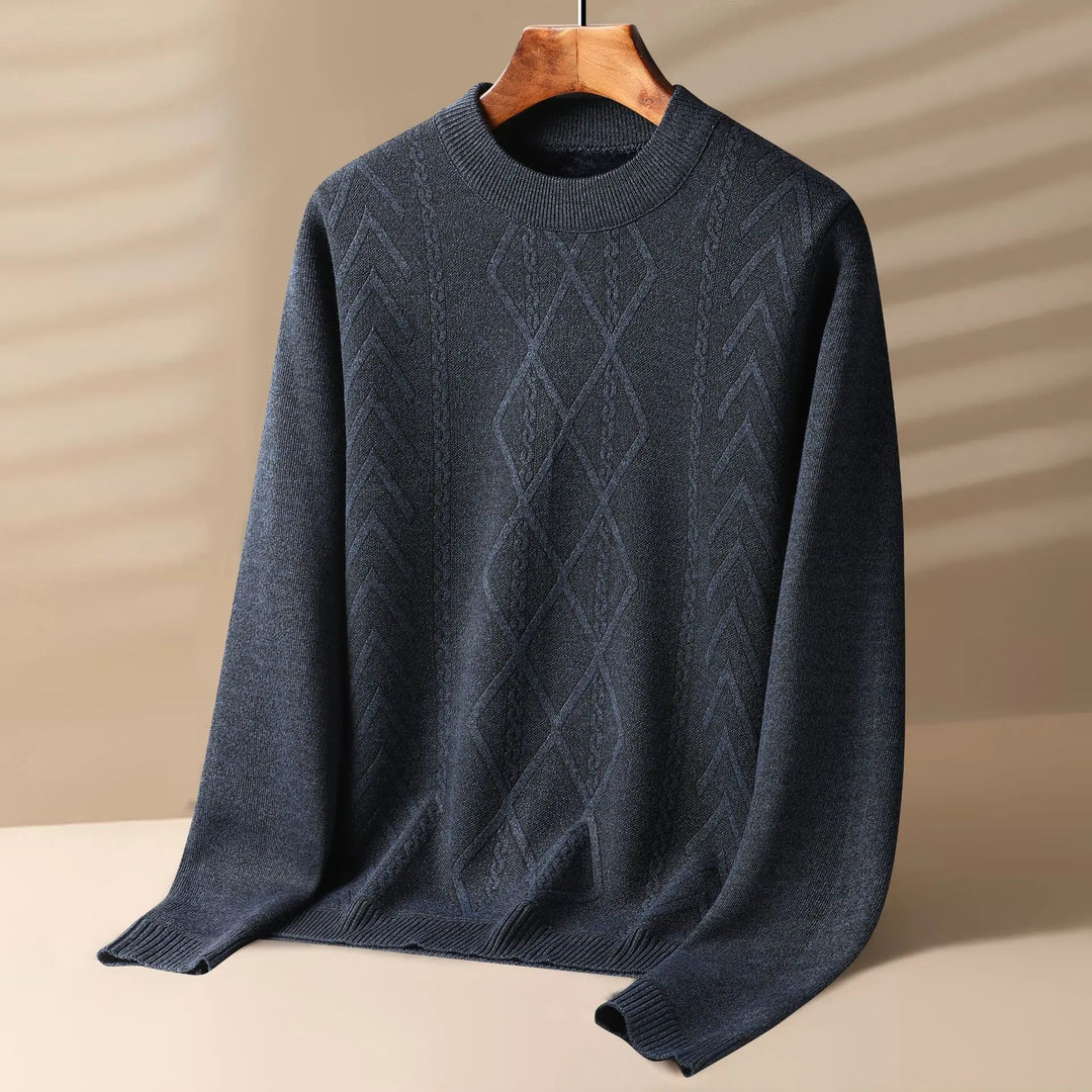 ANTON | MEN’S GEOMETRIC KNIT SWEATER