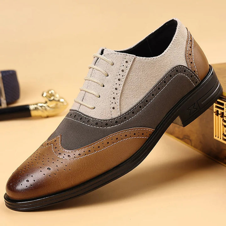 OLIVER | ELEVATED LEATHER BROGUE LACE-UPS