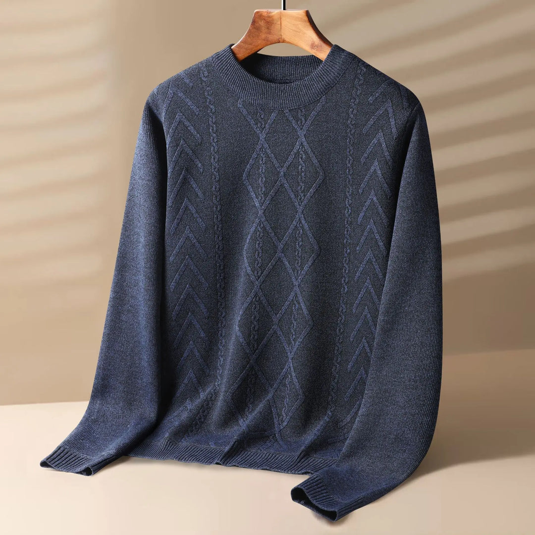 ANTON | MEN’S GEOMETRIC KNIT SWEATER