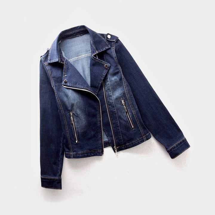 HAZEL | WOMEN’S VINTAGE MOTO DENIM JACKET