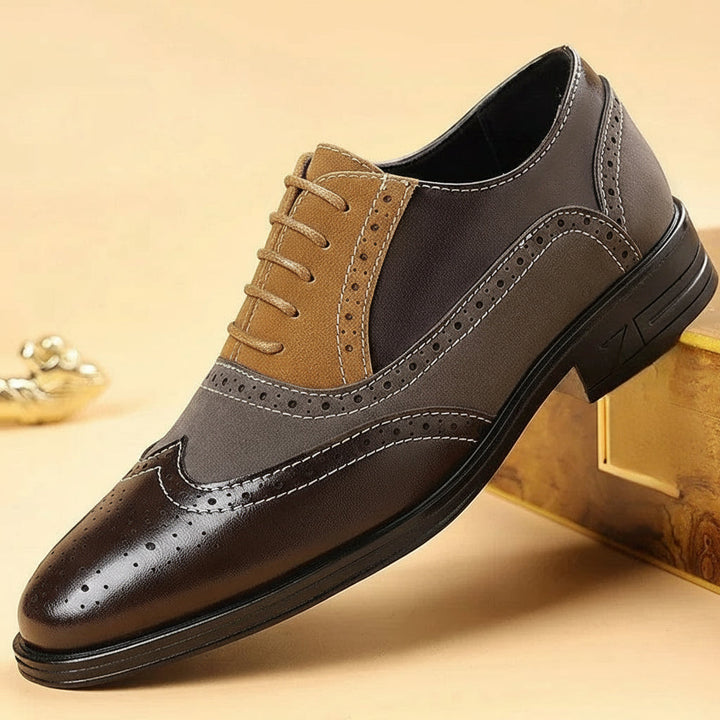 OLIVER | ELEVATED LEATHER BROGUE LACE-UPS