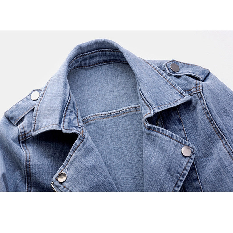 HAZEL | WOMEN’S VINTAGE MOTO DENIM JACKET