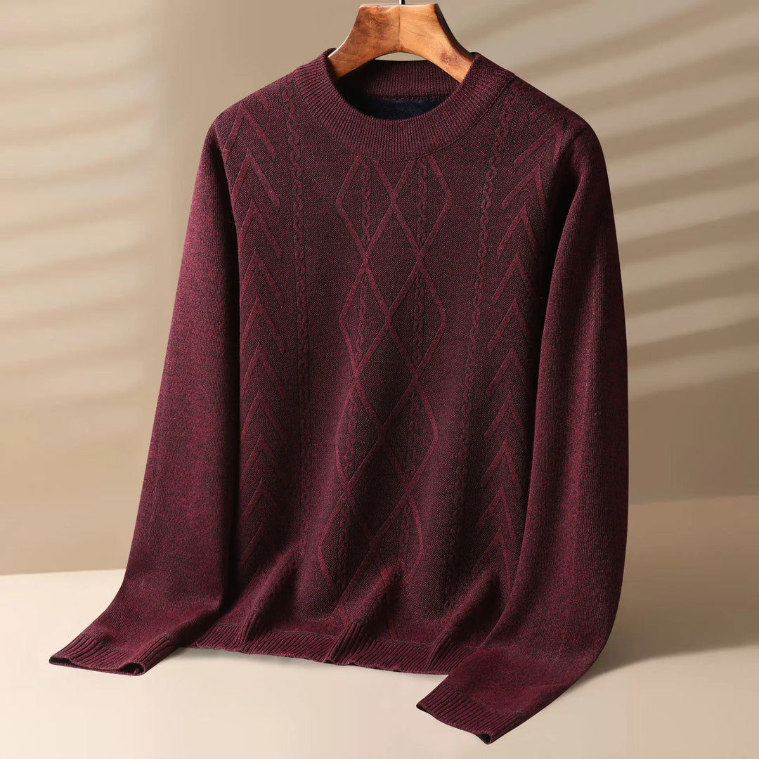 ANTON | MEN’S GEOMETRIC KNIT SWEATER