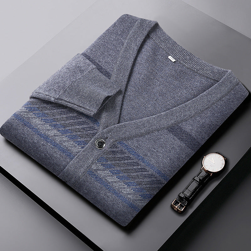 ROBERT | TAILORED WOOL-BLEND CARDIGAN