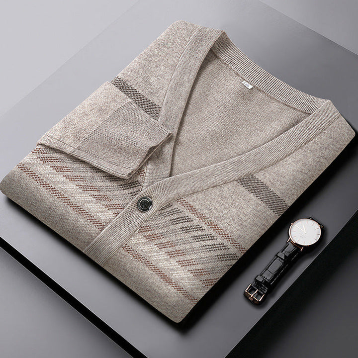 ROBERT | TAILORED WOOL-BLEND CARDIGAN