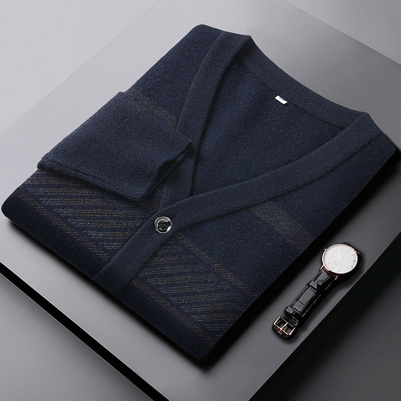 ROBERT | TAILORED WOOL-BLEND CARDIGAN