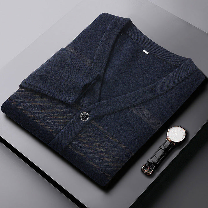 ROBERT | TAILORED WOOL-BLEND CARDIGAN