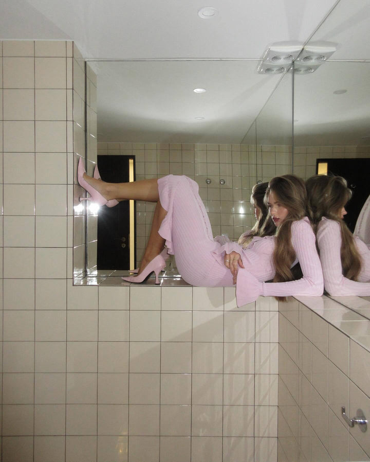 SHAY | MATERNITY RIBBED KNIT BODYCON DRESS