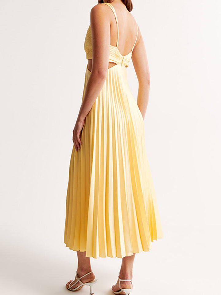 MAEVE | V-NECK FLOWING MAXI DRESS