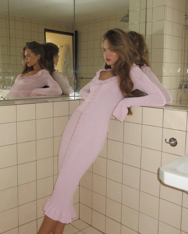 SHAY | MATERNITY RIBBED KNIT BODYCON DRESS