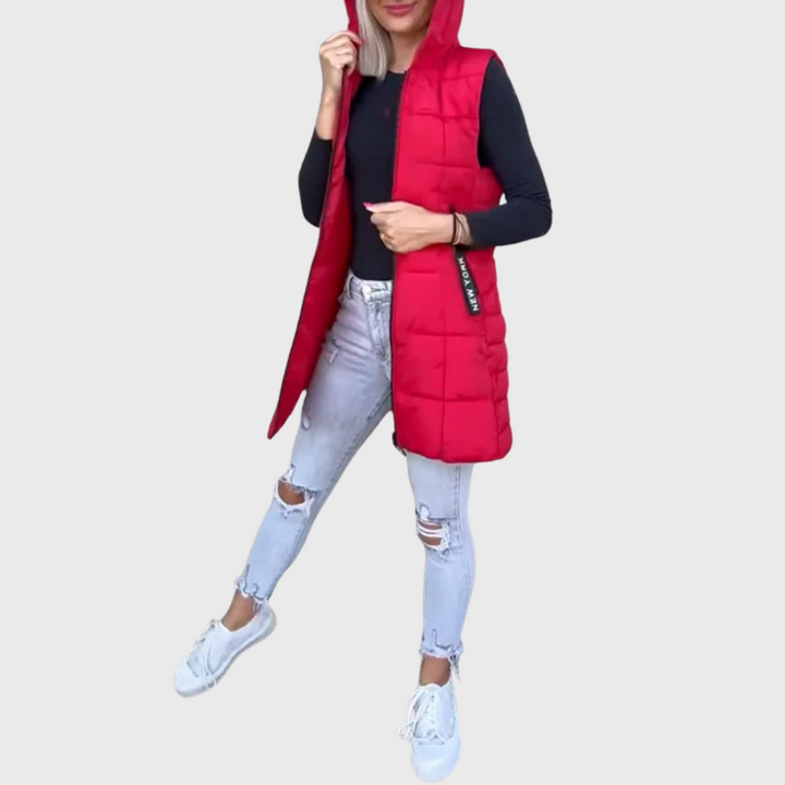 ALORA | PADDED SLEEVELESS COAT