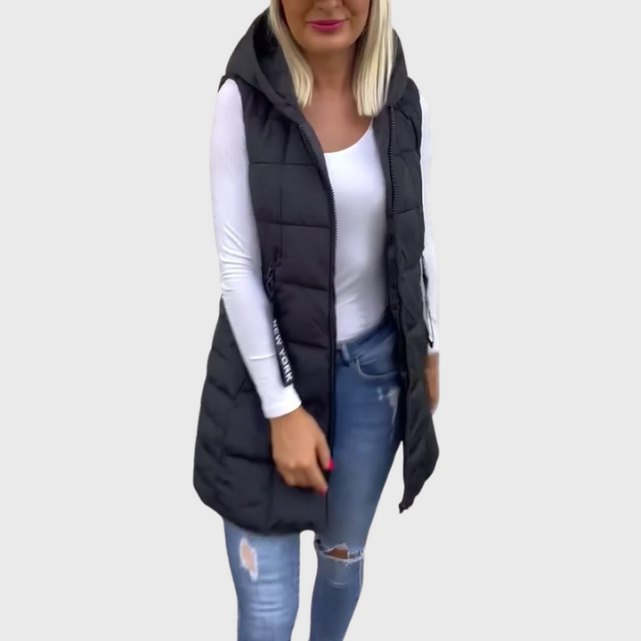 ALORA | PADDED SLEEVELESS COAT
