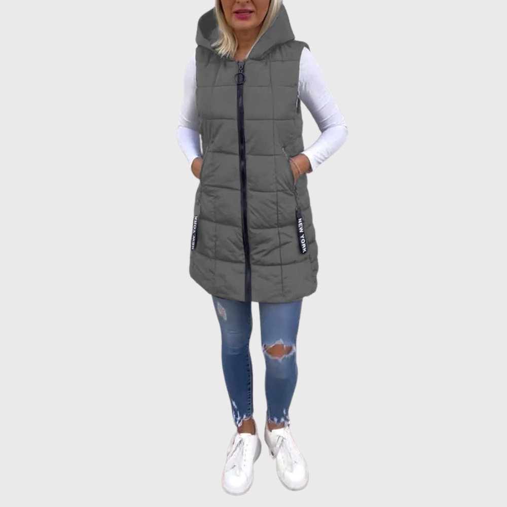 ALORA | PADDED SLEEVELESS COAT