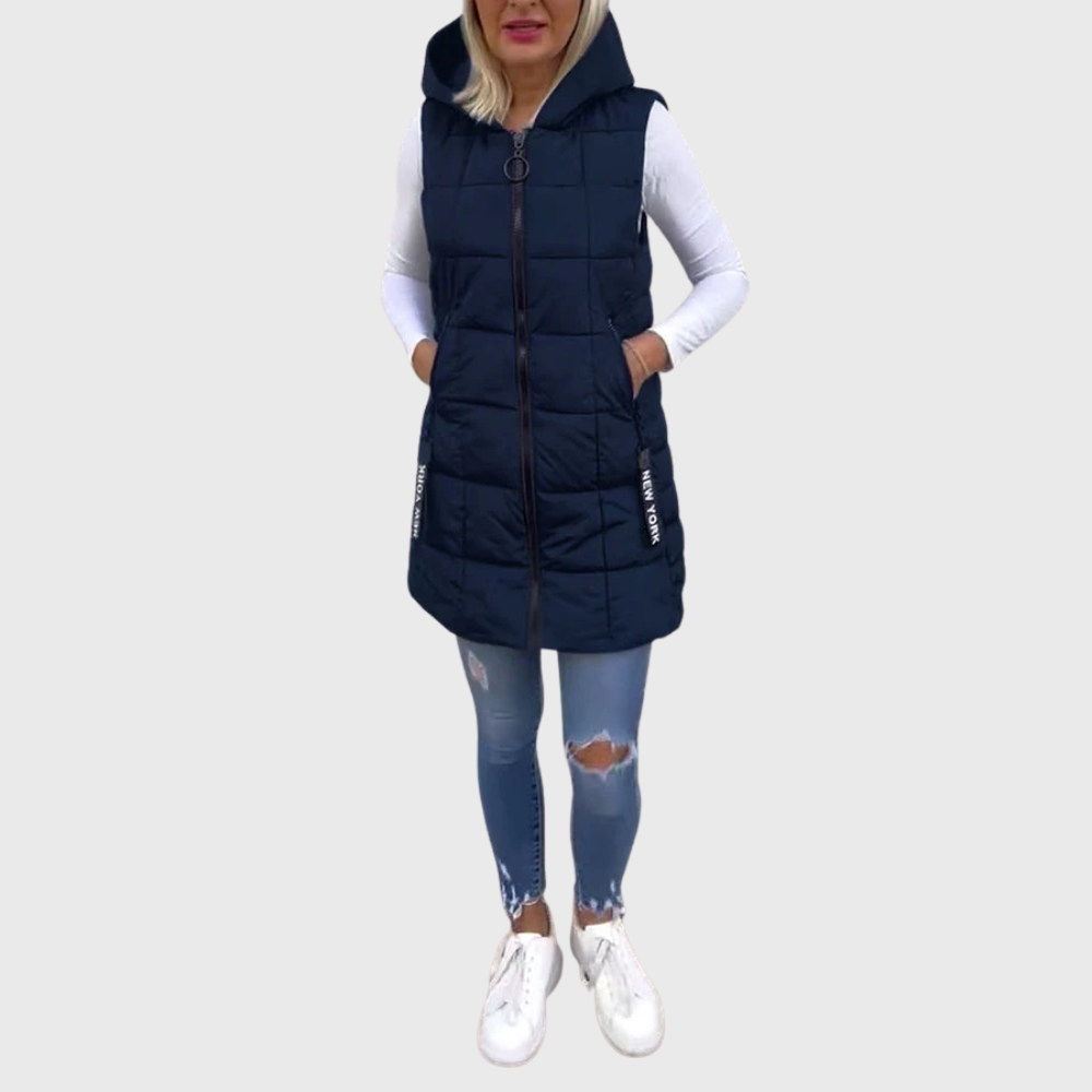 ALORA | PADDED SLEEVELESS COAT