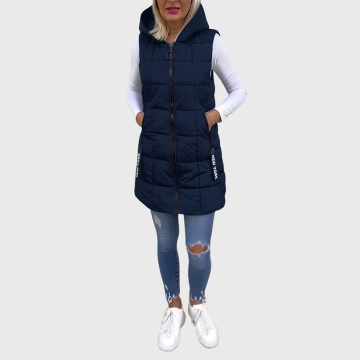 ALORA | PADDED SLEEVELESS COAT