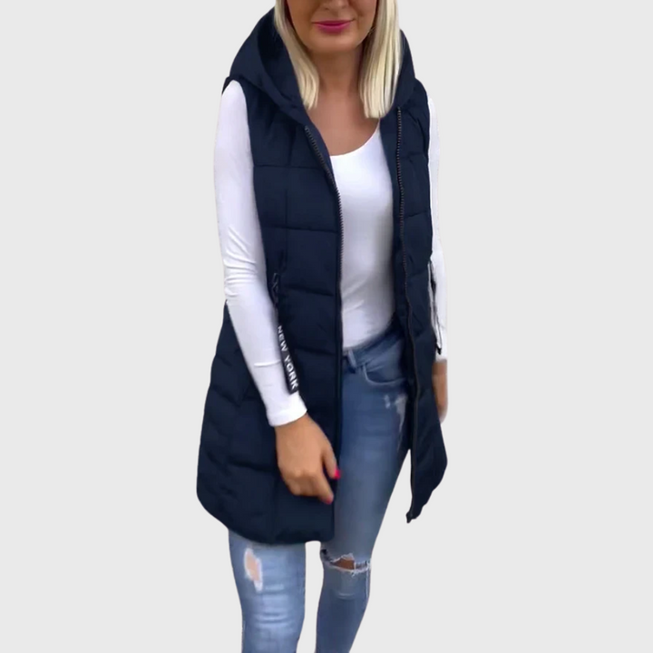 ALORA | PADDED SLEEVELESS COAT