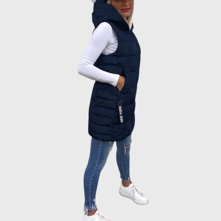 ALORA | PADDED SLEEVELESS COAT