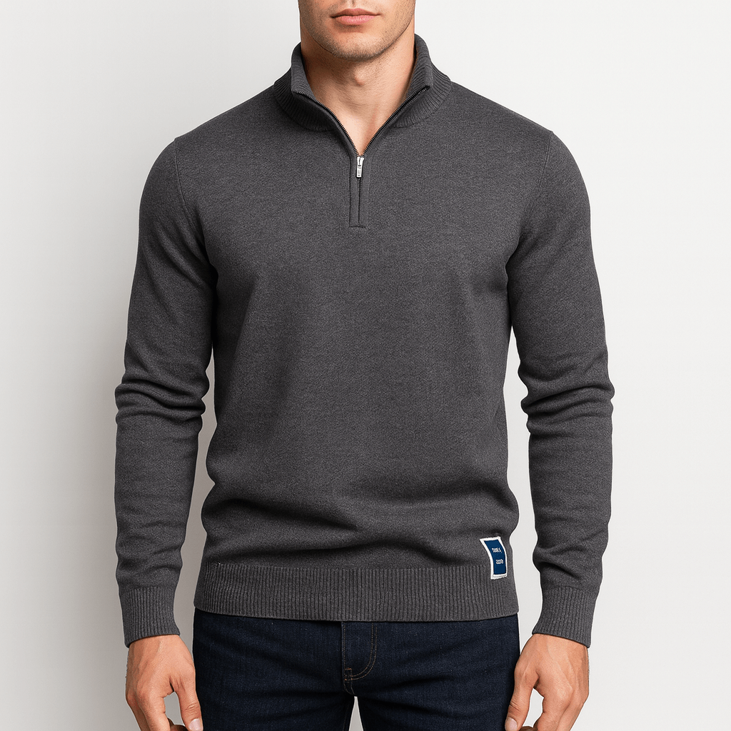JACK | FITTED QUARTER-ZIP KNIT SWEATER