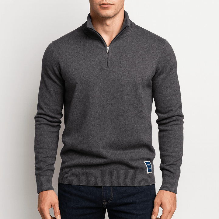 JACK | FITTED QUARTER-ZIP KNIT SWEATER