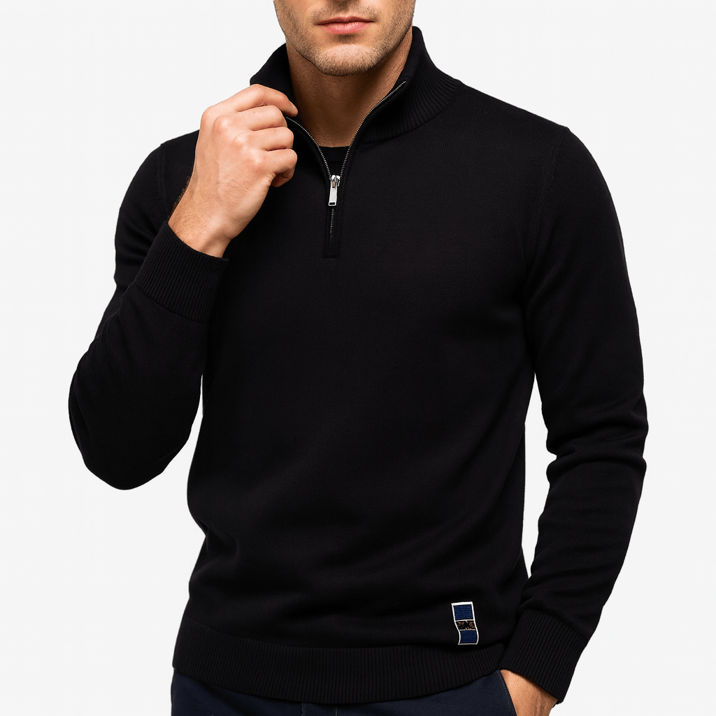 JACK | FITTED QUARTER-ZIP KNIT SWEATER