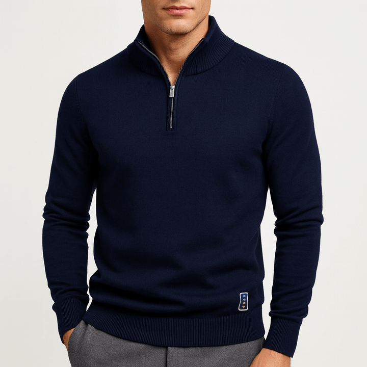 JACK | FITTED QUARTER-ZIP KNIT SWEATER