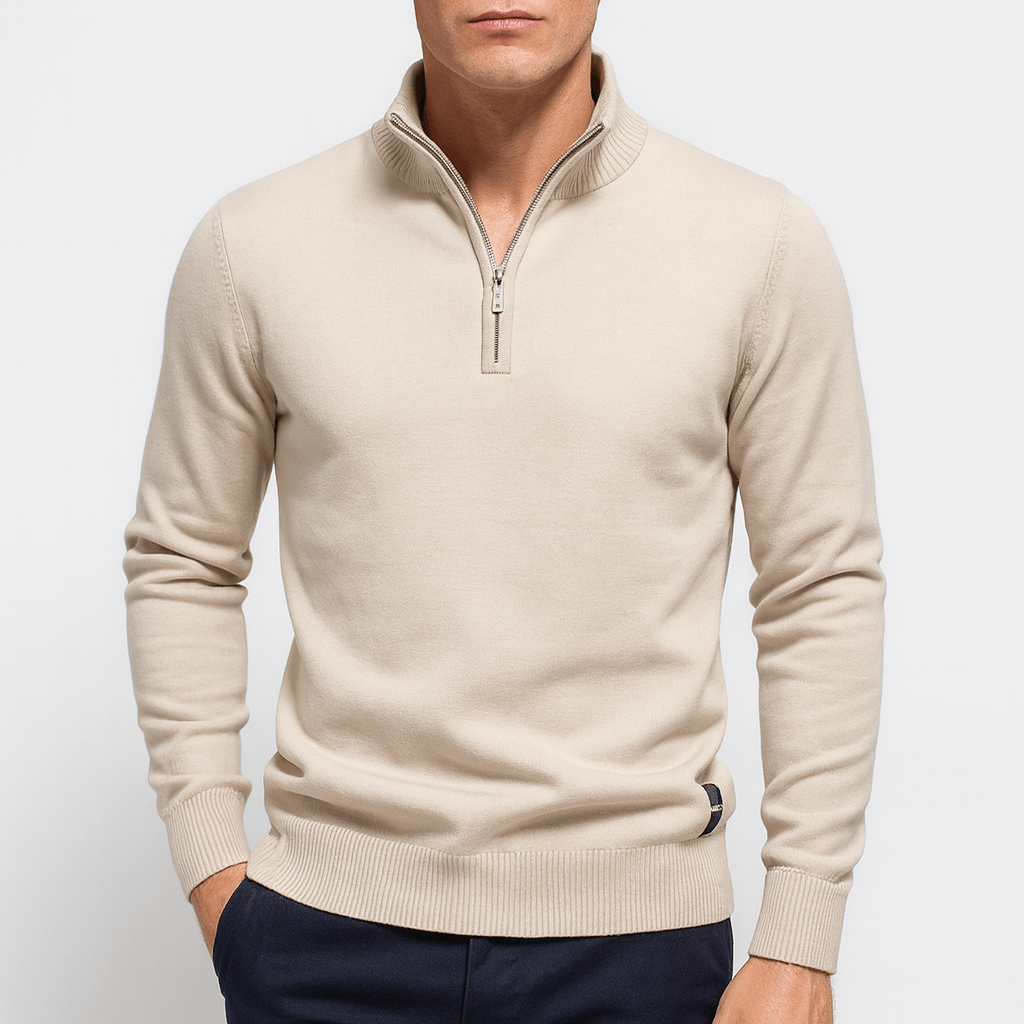 JACK | FITTED QUARTER-ZIP KNIT SWEATER