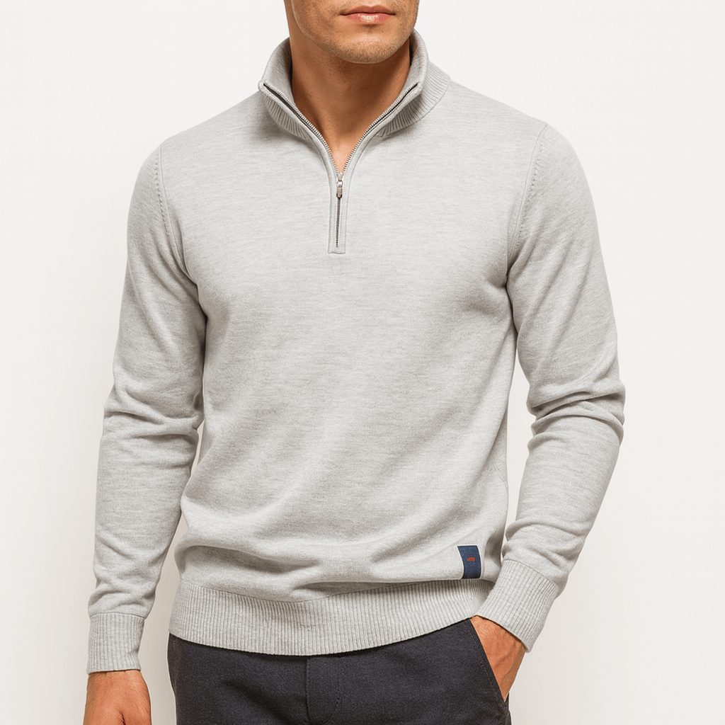 JACK | FITTED QUARTER-ZIP KNIT SWEATER