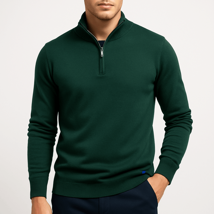 JACK | FITTED QUARTER-ZIP KNIT SWEATER