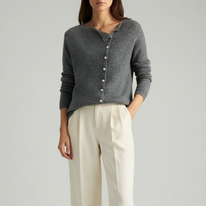 LOUISE | WOMEN’S SOFT KNIT WOOL SWEATER CARDIGAN