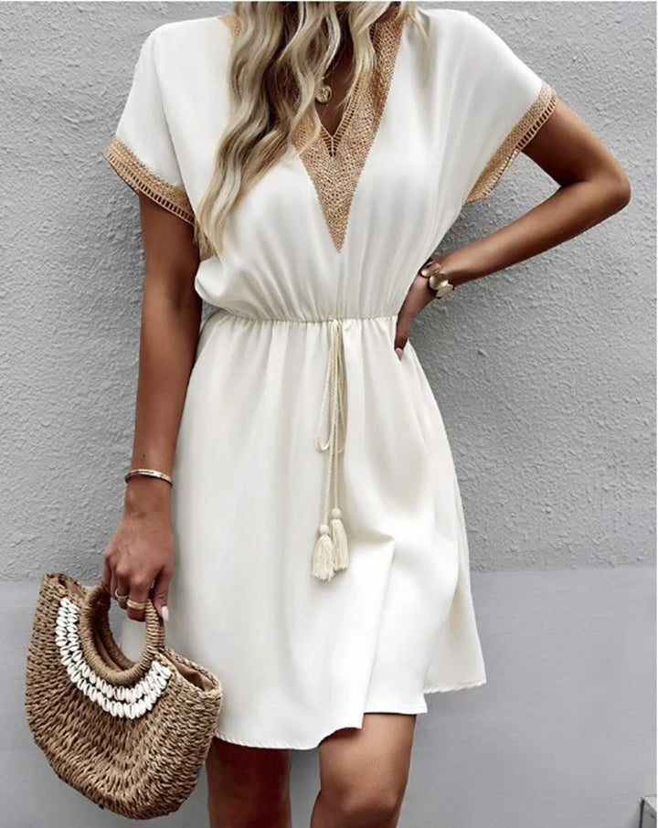 BROOKE | CHIC V-NECK BOHO DRESS