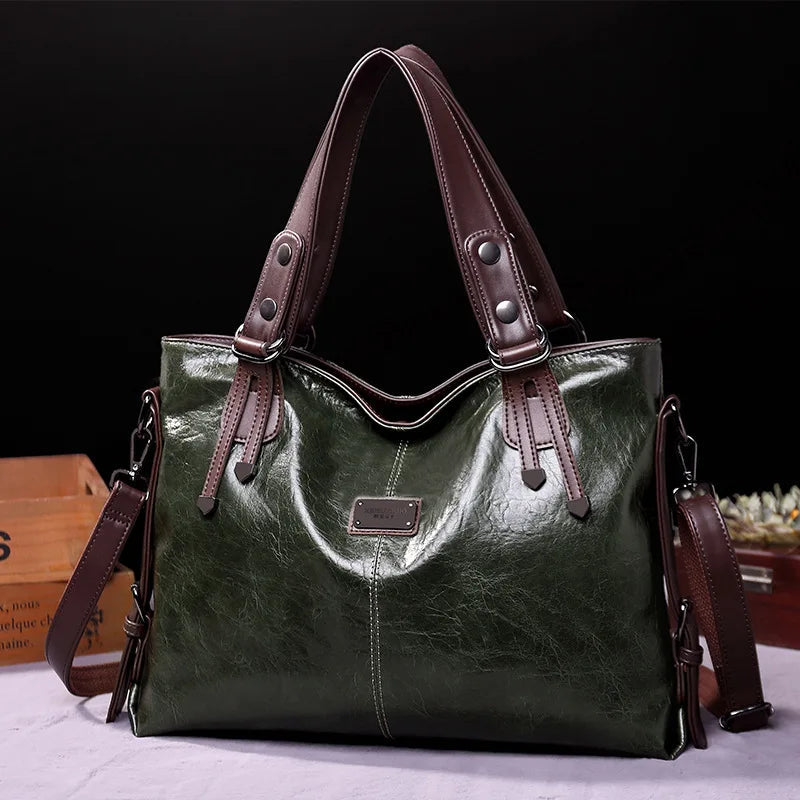 ASHLEY | REFINED SOFT LEATHER TOTE BAG