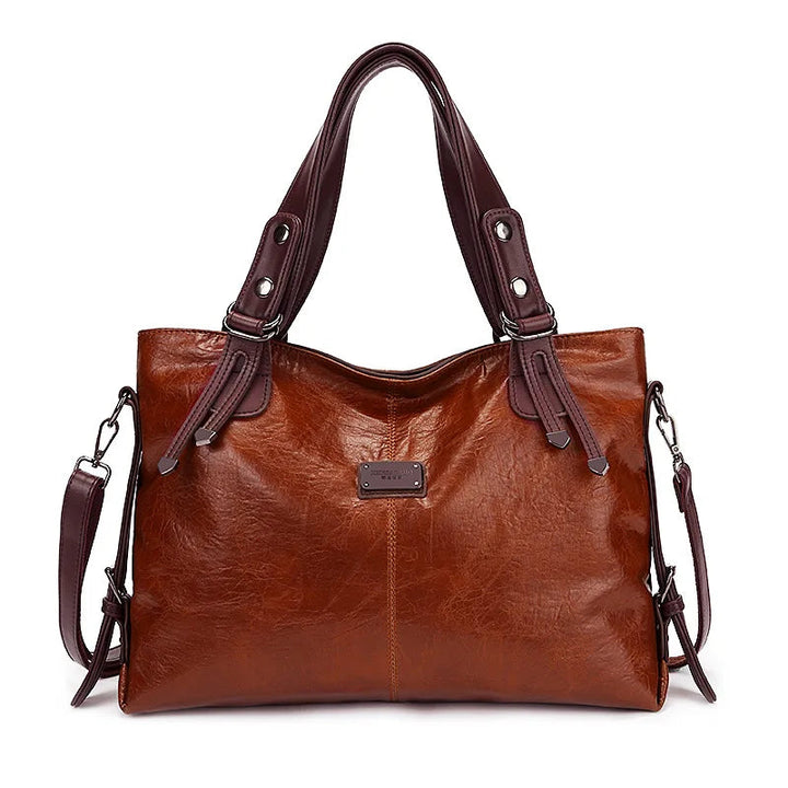 ASHLEY | REFINED SOFT LEATHER TOTE BAG