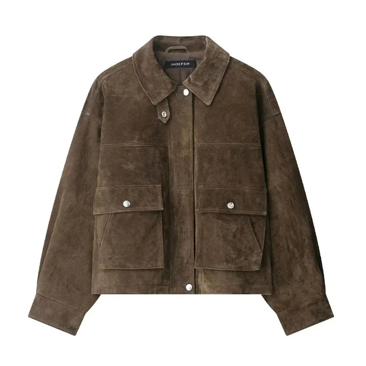 MERCY | WOMEN’S FAUX SUEDE ZIP JACKET