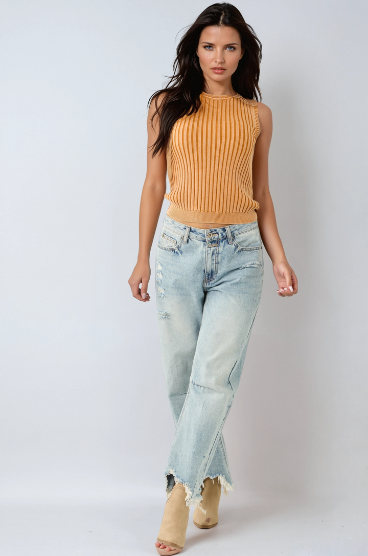 MELISSA | WOMEN’S LIGHT-WASHED WIDE-LEG JEANS