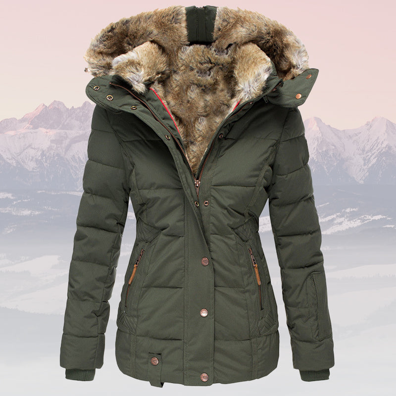 LIRA | WOMEN’S INSULATED FUR-COLLAR DOWN JACKET