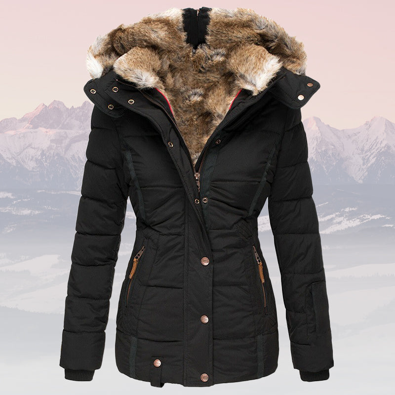 LIRA | WOMEN’S INSULATED FUR-COLLAR DOWN JACKET