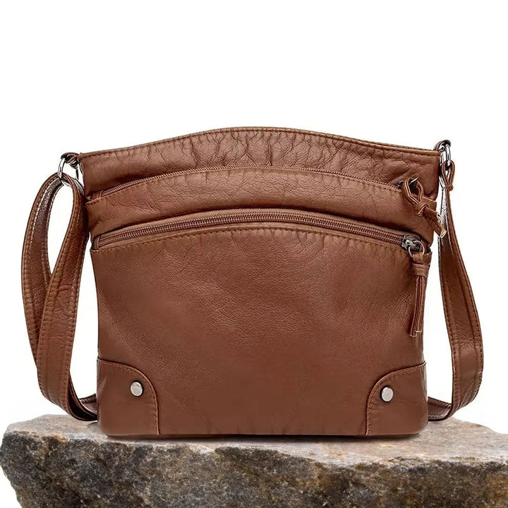 ALIYAH | FUNCTIONAL ELEGANT LEATHER SHOULDER BAG