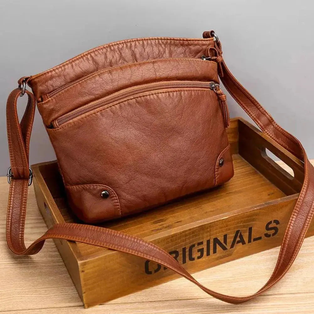 ALIYAH | FUNCTIONAL ELEGANT LEATHER SHOULDER BAG