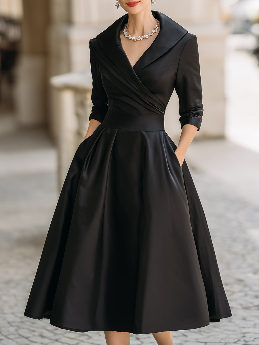 AMELIA | SATIN MIDI DRESS