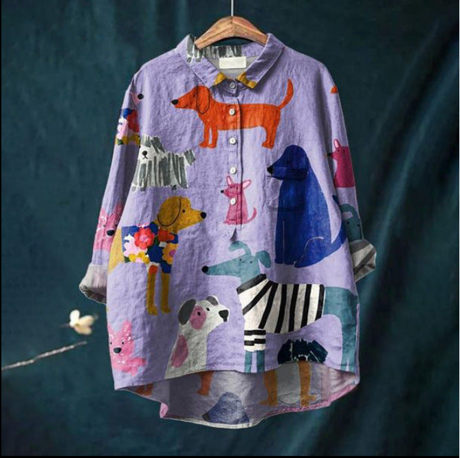 MARIA | ANIMAL PRINT BLOUSE