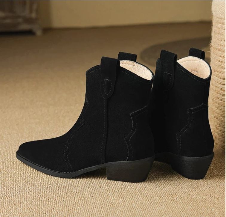 SUNITA | COWBOY ANKLE BOOTS
