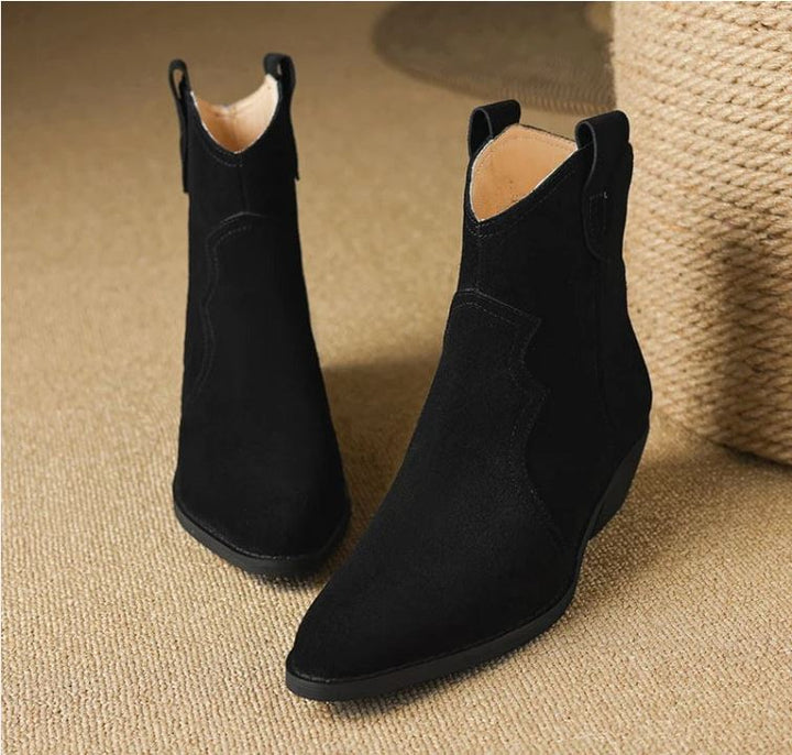 SUNITA | COWBOY ANKLE BOOTS