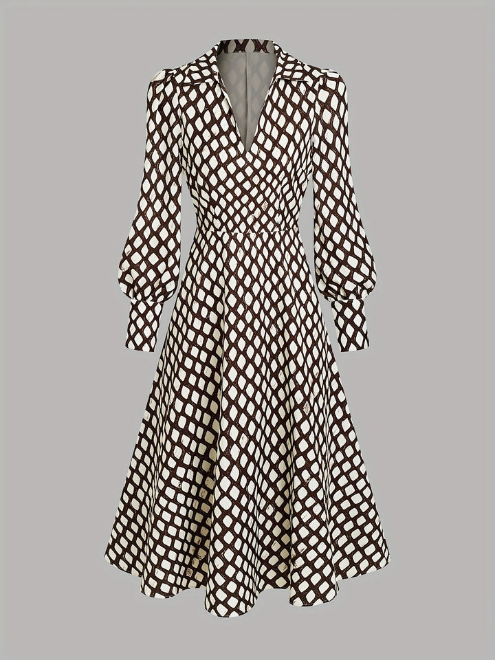 INGRID | ELEGANT EVENING V-NECK DRESS