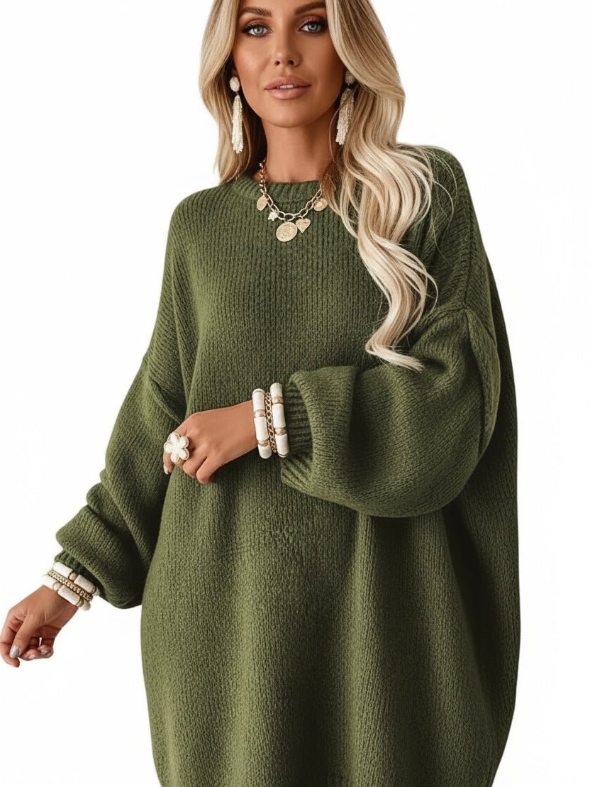 AMANDA | OVERSIZED KNIT SWEATER DRESS