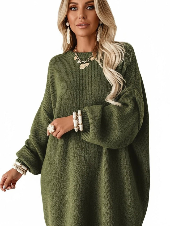 AMANDA | OVERSIZED KNIT SWEATER DRESS