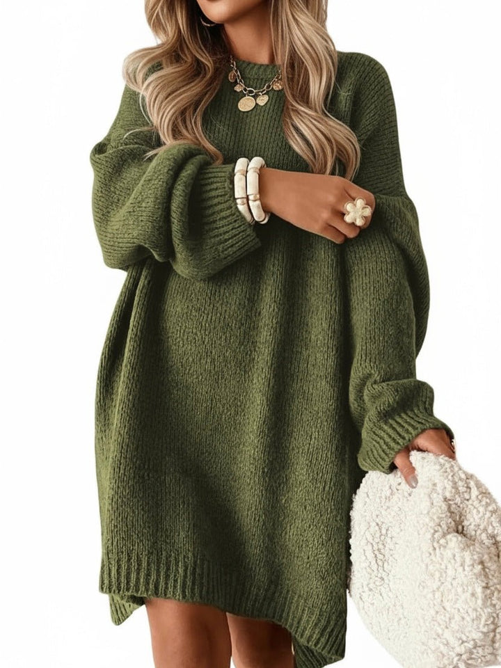 AMANDA | OVERSIZED KNIT SWEATER DRESS