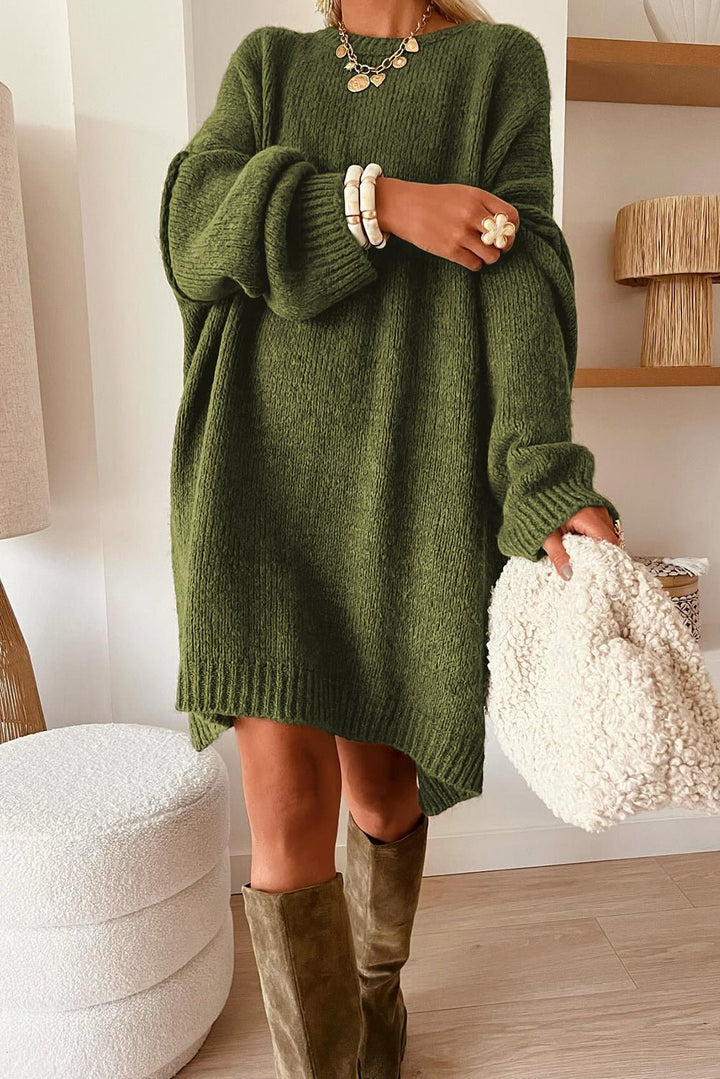 AMANDA | OVERSIZED KNIT SWEATER DRESS