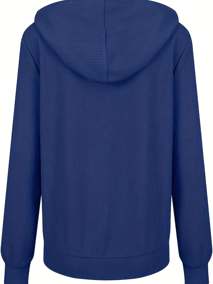 SIENNA | WOMEN’S RIBBED ZIP-UP HOODIE