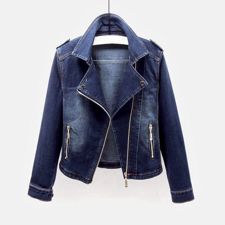 HAZEL | WOMEN’S VINTAGE MOTO DENIM JACKET